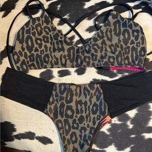 Leopard Print Bikini Set